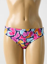 Bas de maillot de bain imprimé fleurs culotte bleu CYELL femme