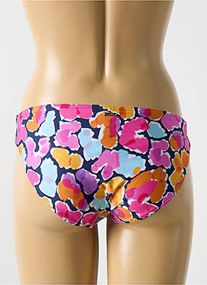 Bas de maillot de bain imprimé fleurs culotte bleu CYELL femme