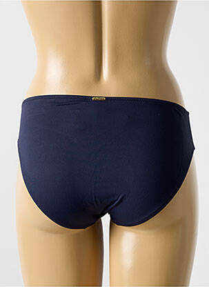 Bas de maillot de bain effet matière satinée culotte bleu CYELL femme
