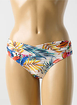 Bas de maillot de bain imprimé tie and dye culotte jaune CYELL femme
