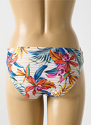 Bas de maillot de bain imprimé tie and dye culotte jaune CYELL femme