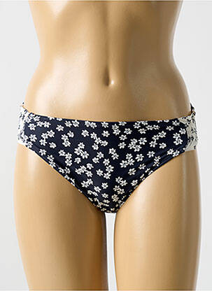 Bas de maillot de bain imprimé fleurs culotte noir CYELL femme