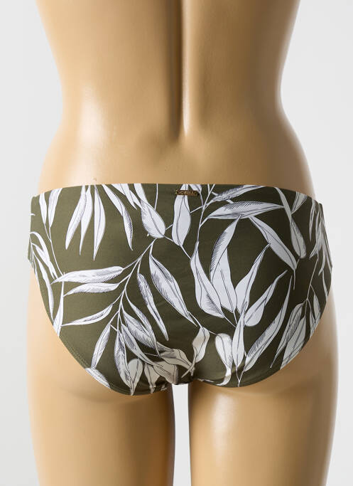 Bas de maillot de bain imprimé fantaisie culotte vert CYELL femme