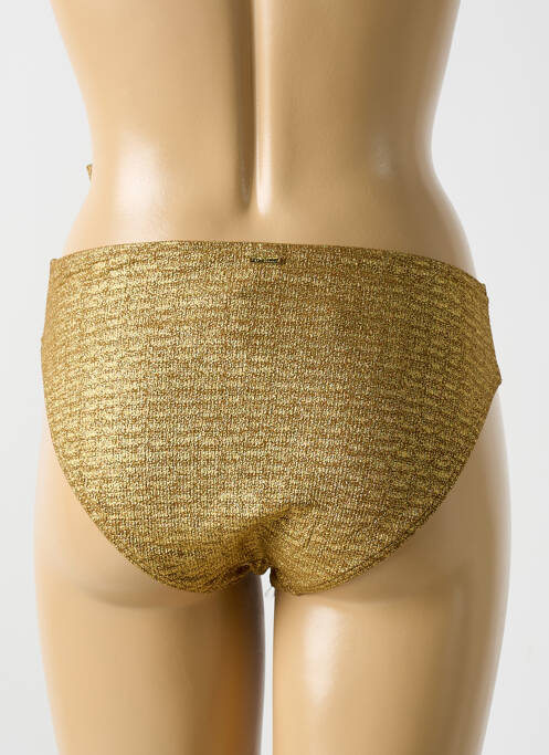 Bas de maillot de bain tissage satiné culotte or CYELL femme