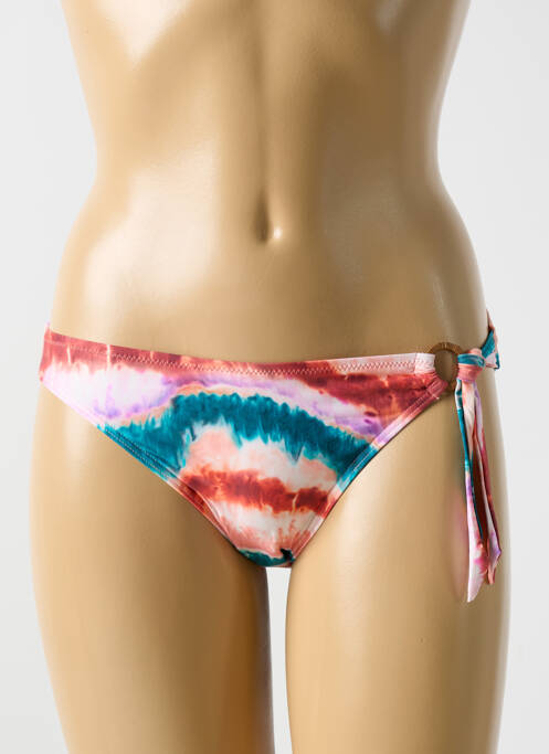 Bas de maillot de bain imprimé fantaisie culotte rose CYELL femme