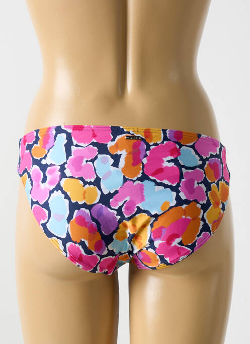 Bas de maillot de bain imprimé fleurs culotte bleu CYELL femme
