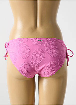 Bas de maillot de bain fermeture liens à nouer bikini rose CYELL femme