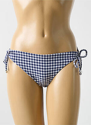 Bas de maillot de bain fermeture liens à nouer bikini bleu CYELL femme