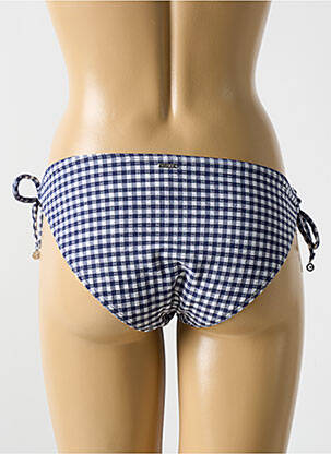 Bas de maillot de bain fermeture liens à nouer bikini bleu CYELL femme