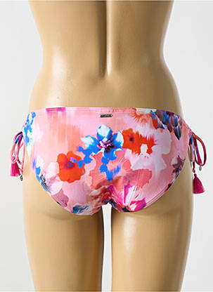 Bas de maillot de bain imprimé fleurs bikini rose CYELL femme