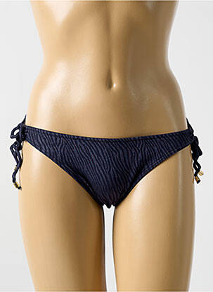 Bas de maillot de bain fermeture liens à nouer bikini bleu CYELL femme