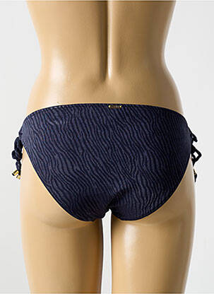 Bas de maillot de bain fermeture liens à nouer bikini bleu CYELL femme