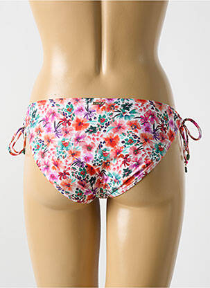 Bas de maillot de bain imprimé fleurs bikini orange CYELL femme