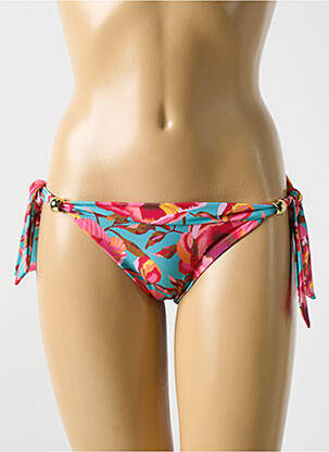 Bas de maillot de bain imprimé fleurs bikini rose CYELL femme
