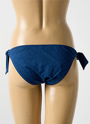 Bas de maillot de bain fermeture liens à nouer bikini bleu CYELL femme