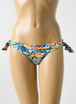 Bas de maillot de bain imprimé tie and dye bikini bleu CYELL femme