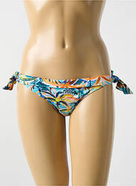 Bas de maillot de bain imprimé tie and dye bikini bleu CYELL femme