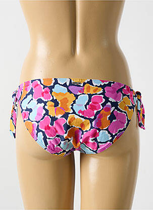 Bas de maillot de bain imprimé fleurs bikini bleu CYELL femme