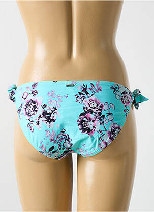 Bas de maillot de bain imprimé fleurs bikini bleu CYELL femme