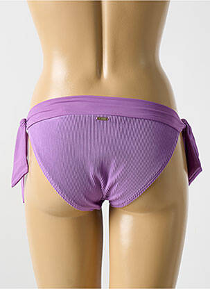 Bas de maillot de bain fermeture liens à nouer bikini violet CYELL femme