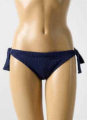 Bas de maillot de bain fermeture liens à nouer bikini bleu CYELL femme