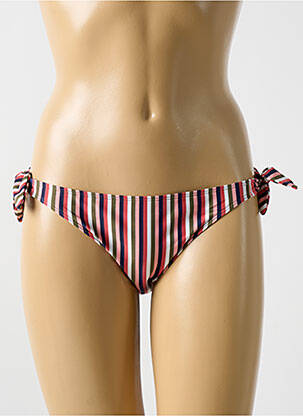 Bas de maillot de bain tissage satiné bikini vert CYELL femme