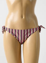Bas de maillot de bain imprimé rayures bikini vert CYELL femme