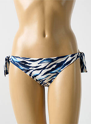 Bas de maillot de bain imprimé fantaisie bikini bleu CYELL femme