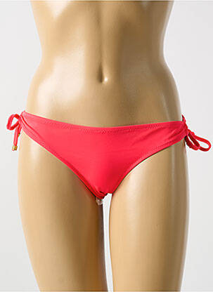 Bas de maillot de bain effet matière satinée bikini orange PHAX femme