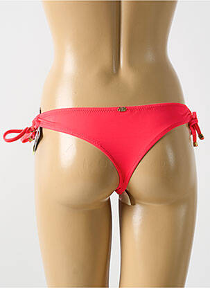 Bas de maillot de bain effet matière satinée bikini orange PHAX femme