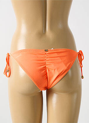 Bas de maillot de bain fermeture liens à nouer bikini orange PHAX femme