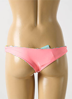 Bas de maillot de bain imprimé fantaisie bikini rose LULI FAMA femme