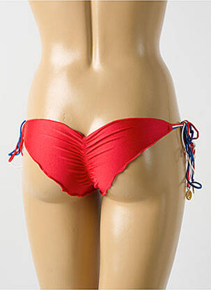 Bas de maillot de bain imprimé fantaisie bikini rouge LULI FAMA femme
