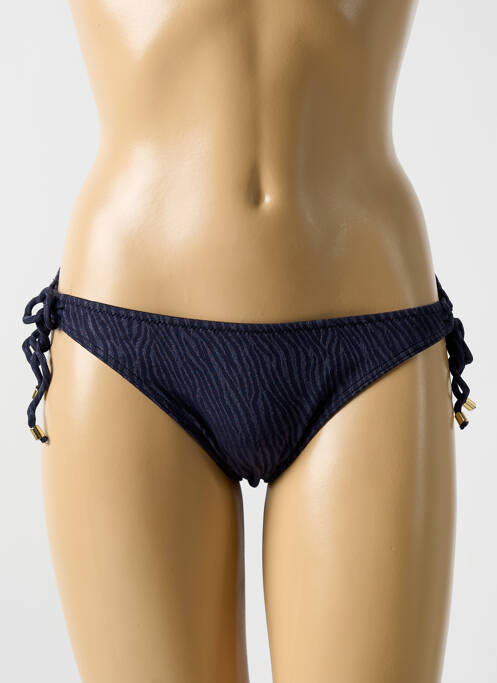 Bas de maillot de bain fermeture liens à nouer bikini bleu CYELL femme