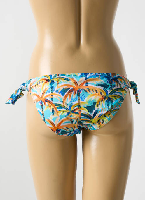 Bas de maillot de bain imprimé tie and dye bikini bleu CYELL femme