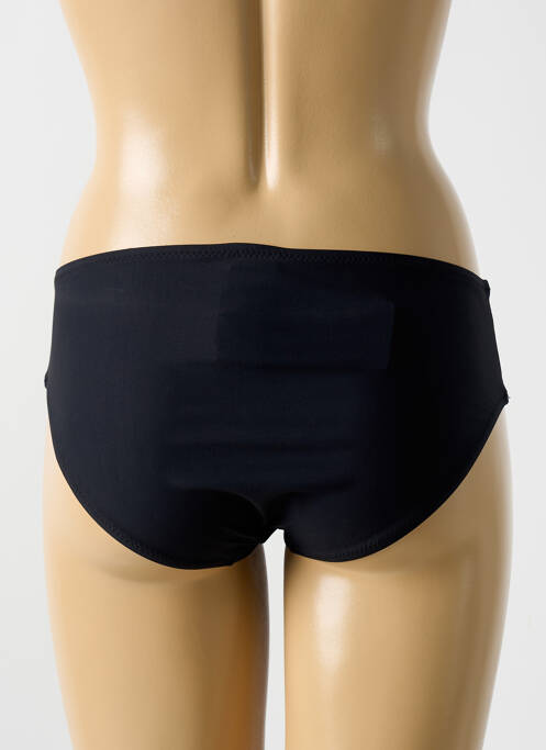 Bas de maillot de bain effet matière satinée culotte noir MIRADONNA femme