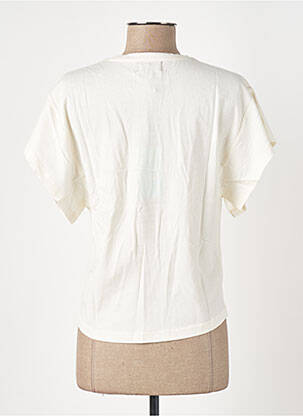 T-shirt coupe cintrée manches courtes beige JOACY femme