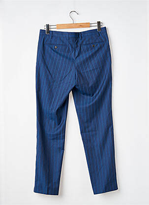 Pantalon slim tissage popeline taille normale bleu PIETRO FILIPI homme