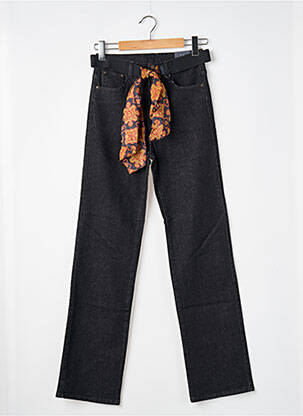 Jeans coupe droite stretch taille normale noir JOACY femme