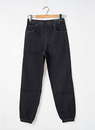 Jeans coupe droite stretch taille normale noir JOACY femme