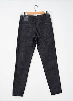 Jeans coupe slim tissage brut taille normale noir JOACY femme