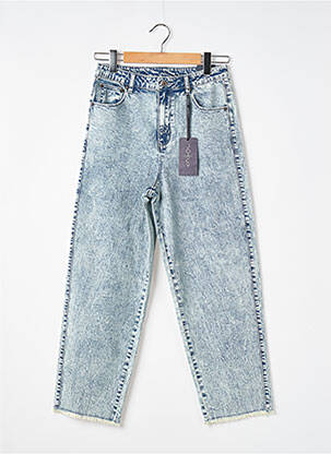 Jeans coupe large stretch taille normale bleu JOACY femme