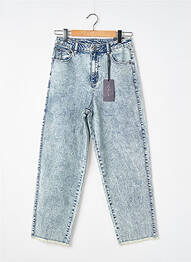 Jeans coupe large stretch taille normale bleu JOACY femme