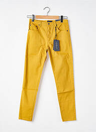 Jeans coupe slim tissage brut taille normale jaune JOACY femme