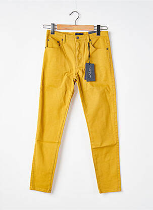 Jeans coupe slim tissage brut taille normale jaune JOACY femme