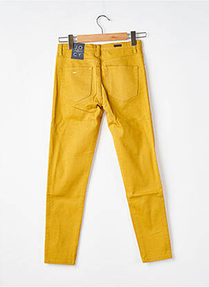 Jeans coupe slim tissage brut taille normale jaune JOACY femme