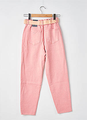 Jeans coupe large stretch taille normale rose JOACY femme