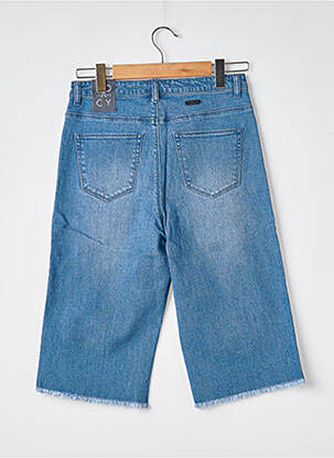 Bermuda coupe droite taille normale bleu JOACY femme