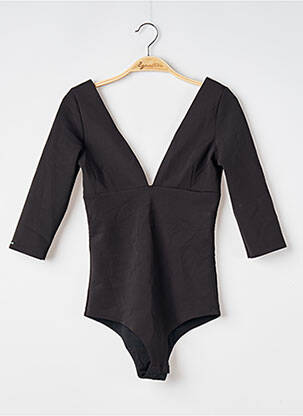 Body stretch manches 3/4 noir JOACY femme