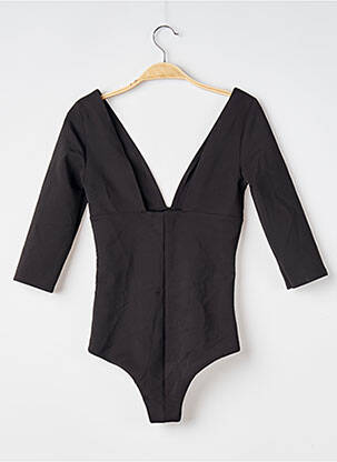 Body stretch manches 3/4 noir JOACY femme